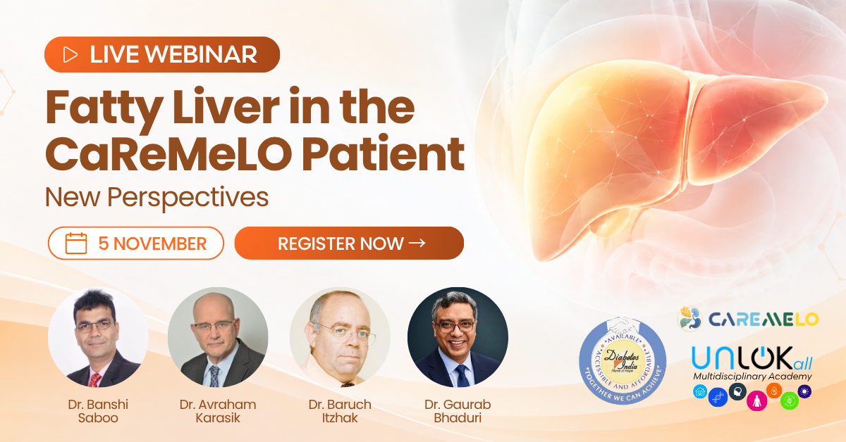 Fatty Liver in the CaReMeLO Patient – New Perspectives webinar banner